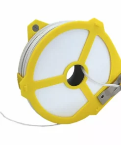 EDM Fil Plastifié Blanc Avec Distributeur 4mmx50mts