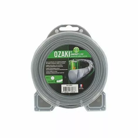 G�N�RIQUE Coque Fil Nylon Ondulé Rond OZAKI ENERGY LINE. - Longueur: 15 M, Ø: 2,00mm. 3 G�N�RIQUE Coque Fil Nylon Ondulé Rond OZAKI ENERGY LINE. - Longueur: 15 M, Ø: 2,00mm.