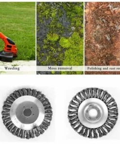 GUAZHUNIFR Tête De Coupe De Coupe-Herbe, Brosse à Roue En Fil D'Acier Tête De Tondeuse à Gazon En Acier Tête De Rechange, Guazhuni 5 Pièces -Débroussailleuse Soldes Magasin 42736154 5