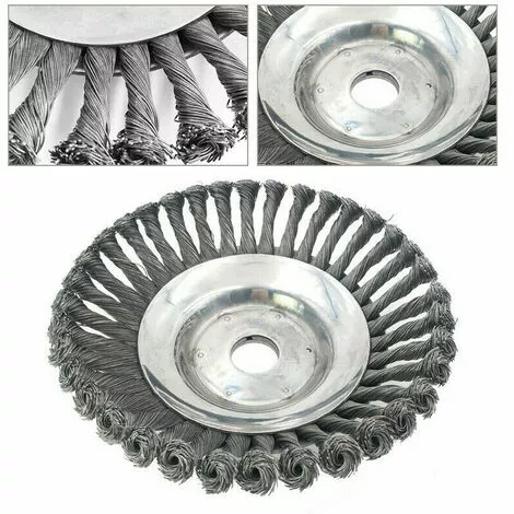 GUAZHUNIFR Tête De Désherbage Fil D'acier, 6 Pouce Brosse Rotative Disque De Pinceau à Roue Pour Outils De Pelouse Jardin Agriculture - Trou Intérieur 25.4mm Guazhuni (6 Pouce) 5 GUAZHUNIFR Tête De Désherbage Fil D'acier, 6 Pouce Brosse Rotative Disque De Pinceau à Roue Pour Outils De Pelouse Jardin Agriculture - Trou Intérieur 25.4mm Guazhuni (6 Pouce) – Image 3