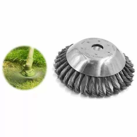 GDRHVFD Brosse À Joint De Mauvaises Herbes Professionnelle Brosse À Mauvaises Herbes Débroussailleuse Débroussailleuse Fil D'Acier Noué Argent Moderne 150 Mm 4 GDRHVFD Brosse À Joint De Mauvaises Herbes Professionnelle Brosse À Mauvaises Herbes Débroussailleuse Débroussailleuse Fil D'Acier Noué Argent Moderne 150 Mm – Image 2