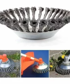 Brosse De Débroussailleuse à Gazon, Irisfr Brosse Débroussailleuse De Mauvaises Herbes, Brosse Rotative Disque De Pinceau à Roue, 150 X 150 X 25mm -Débroussailleuse Soldes Magasin 42741519 3