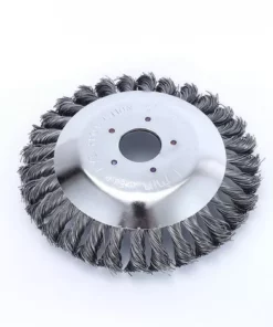 DONTODENT Brosse De Roue De Fil De 8 Pouces, Roue De Désherbage De Dérouillage Torsadée De Type Bol, Tête De Coupe-herbe De Brosse De Roue De Fil D'acier Pour Tondeuse à Gazon -Débroussailleuse Soldes Magasin 42849689 2