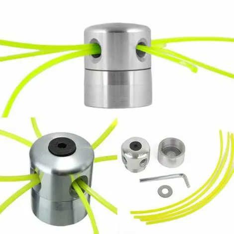 DONTODENT Têtes De Débroussailleuse Têtes De Débroussailleuse En Aluminium Avec 4 Lignes Tête De Débroussailleuse Bobine De Tonte Accessoires De Tondeuse à Gazon Pour Remplacement De Débroussailleuse 5 DONTODENT Têtes De Débroussailleuse Têtes De Débroussailleuse En Aluminium Avec 4 Lignes Tête De Débroussailleuse Bobine De Tonte Accessoires De Tondeuse à Gazon Pour Remplacement De Débroussailleuse – Image 3
