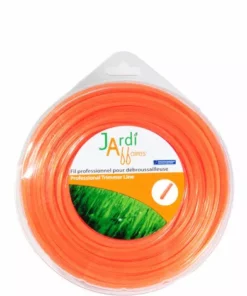 JARDIAFFAIRES Fil Pour Débroussailleuse Professionnel Etoile 2,4mm X 105 Mètres