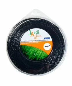 JARDIAFFAIRES Fil Pour Débroussailleuse Professionnel Torsade 4,4mm X 37 Mètres