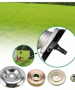 ALMI Tête De Débroussailleuse 4 Pièces Kit Fixation écrou Lame Boîte, Boîte De Vitesses En Métal Pour Tondeuse à Gazon, Accessoires De Boîte De Vitesses En Métal Pour Tondeuse, Pour Tondeuse à Gazon, Machine D'irrigation -Débroussailleuse Soldes Magasin 43438008 2