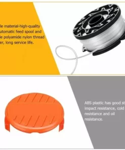 ALMI Tête De Débroussailleuse 4 Pcs Bobines De Rechange De Tondeuse à Gazon Blanc Bobine De Remplacement à Alimentation Automatique En Nylon Bobine De Rechange Pour Coupe-bordure Coupe-herbe, 1,65 Mm De Diamètre 9 ALMI Tête De Débroussailleuse 4 Pcs Bobines De Rechange De Tondeuse à Gazon Blanc Bobine De Remplacement à Alimentation Automatique En Nylon Bobine De Rechange Pour Coupe-bordure Coupe-herbe, 1,65 Mm De Diamètre -Débroussailleuse Soldes Magasin 43438009 3