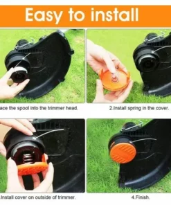 ALMI Tête De Débroussailleuse 4 Pcs Bobines De Rechange De Tondeuse à Gazon Blanc Bobine De Remplacement à Alimentation Automatique En Nylon Bobine De Rechange Pour Coupe-bordure Coupe-herbe, 1,65 Mm De Diamètre 10 ALMI Tête De Débroussailleuse 4 Pcs Bobines De Rechange De Tondeuse à Gazon Blanc Bobine De Remplacement à Alimentation Automatique En Nylon Bobine De Rechange Pour Coupe-bordure Coupe-herbe, 1,65 Mm De Diamètre -Débroussailleuse Soldes Magasin 43438009 4