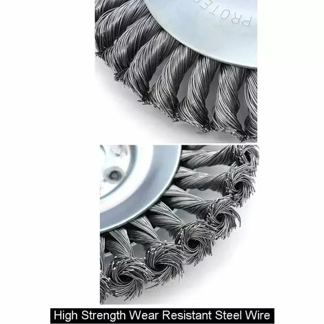 ELLE Tête De Désherbage Fil D'acier, 6/8 Pouce Brosse Rotative Disque De Pinceau à Roue Pour Outils De Pelouse Jardin Agriculture - Trou Intérieur 25.4mm (6 Pouce) 4 ELLE Tête De Désherbage Fil D'acier, 6/8 Pouce Brosse Rotative Disque De Pinceau à Roue Pour Outils De Pelouse Jardin Agriculture - Trou Intérieur 25.4mm (6 Pouce) – Image 2