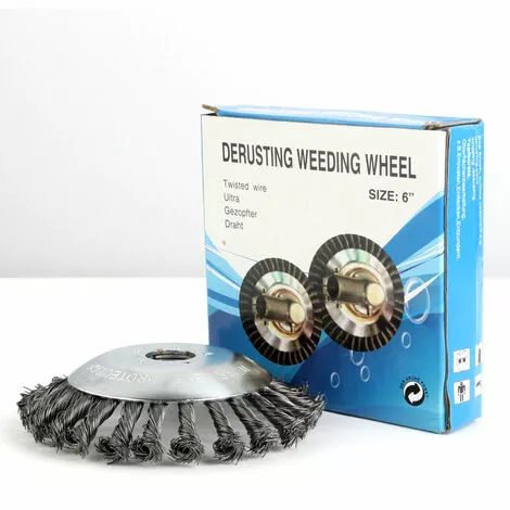 ELLE Tête De Désherbage Fil D'acier, 6/8 Pouce Brosse Rotative Disque De Pinceau à Roue Pour Outils De Pelouse Jardin Agriculture - Trou Intérieur 25.4mm (6 Pouce) 6 ELLE Tête De Désherbage Fil D'acier, 6/8 Pouce Brosse Rotative Disque De Pinceau à Roue Pour Outils De Pelouse Jardin Agriculture - Trou Intérieur 25.4mm (6 Pouce) – Image 4