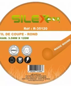 Bobine Fil De Coupe Magic Round 120m X 3,5mm ø Silex® Gamme PRO