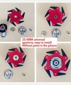 THSINDE Tête Faucheuse Fil Herbe Jardin Lame Droite De Débroussailleuse Pour Le Riz Paddy Jardin Cour Orchard 150MM -Débroussailleuse Soldes Magasin 44089717 2