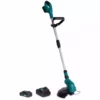 VONROC Débroussailleuse Sans Fil 20V – Doubles Roues Latérales, Poignée, Tête De Fil 8m - 2 Batteries 2.0Ah Et Chargeur Inclus