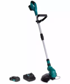 VONROC Débroussailleuse Sans Fil 20V – Doubles Roues Latérales, Poignée, Tête De Fil 8m - 2 Batteries 2.0Ah Et Chargeur Inclus