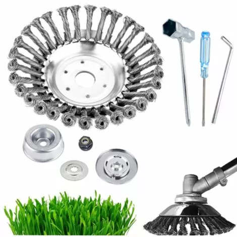 Accessoires De Tondeuse à Gazon, Accessoires De Désherbeur En Fil Torsadé En Forme De Bol (Ensemble D'accessoires En Acier De 4 Pièces),HANBING 6 Accessoires De Tondeuse à Gazon, Accessoires De Désherbeur En Fil Torsadé En Forme De Bol (Ensemble D'accessoires En Acier De 4 Pièces),HANBING – Image 4