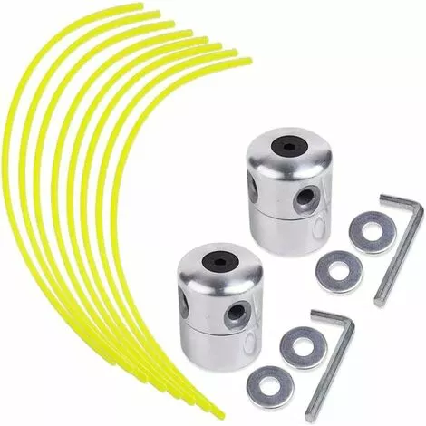 TANABATA Lot De 2 Têtes De Débroussailleuse En Aluminium Pour Débroussailleuse, Tondeuse à Gazon 3 TANABATA Lot De 2 Têtes De Débroussailleuse En Aluminium Pour Débroussailleuse, Tondeuse à Gazon