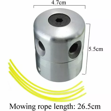 TANABATA Lot De 2 Têtes De Débroussailleuse En Aluminium Pour Débroussailleuse, Tondeuse à Gazon 5 TANABATA Lot De 2 Têtes De Débroussailleuse En Aluminium Pour Débroussailleuse, Tondeuse à Gazon – Image 3