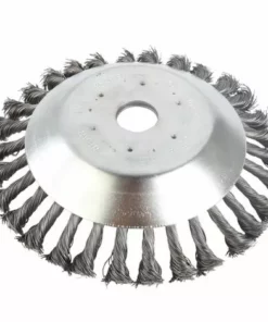 DONTODENT Tête De Coupe De Coupe-Herbe Brosse à Roue En Fil D'Acier Tête De Tondeuse à Gazon En Acier Tête De Rechange Pour Coupe-Bordures -Débroussailleuse Soldes Magasin 46192291 2
