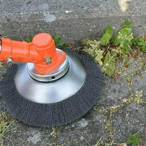 DONTODENT Tête De Débroussailleuse Brosse De Fil D'acier De Tête De Coupe-Herbe Pour Tondeuse à Gazon 4 DONTODENT Tête De Débroussailleuse Brosse De Fil D'acier De Tête De Coupe-Herbe Pour Tondeuse à Gazon – Image 2