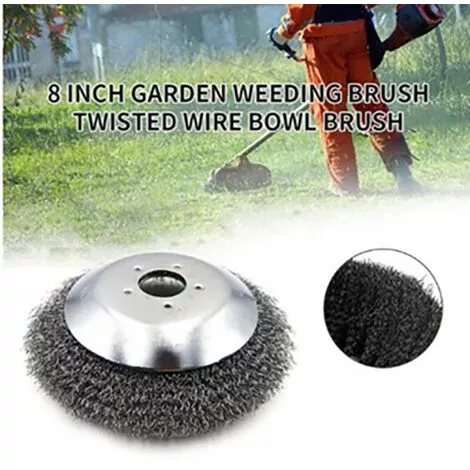 DONTODENT Tête De Débroussailleuse Brosse De Fil D'acier De Tête De Coupe-Herbe Pour Tondeuse à Gazon 5 DONTODENT Tête De Débroussailleuse Brosse De Fil D'acier De Tête De Coupe-Herbe Pour Tondeuse à Gazon – Image 3