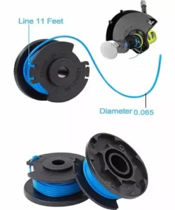 ALMI 8 Bobines De Fil De Rechange Pour Débroussailleuse 0,065" 18V 24V 40V Compatible One+ AC14RL3A,522994001 Capuchon Pour Débroussailleuse Sans Fil 3,44m 8 Bobines + 2 Capuchons -Débroussailleuse Soldes Magasin 46296409 3