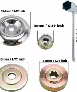 Débroussailleuse Accessoires De Jardin, Accessoires Pour Tondeuses à Gazon Métallique, Convient Aux Pièces Générales De Tondeuse Stihl Fs120 Fs130 Fs200R Fs250 Fs55 Fontainebleau 9Pcs -Débroussailleuse Soldes Magasin 46378348 3