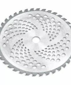 Lame De Scie à Bois Circulaire 60 Dents Avec Pointe De Carbure Disques De Roue Jardin Herbe Brosse Strimmer Trimmer Weed Coupe Outil De Puissance 255mm Fontainebleau Argent