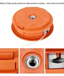 DEVENIRRICHE Tête De Coupe, Tête De Coupe En Herbe Universelle En Aluminium Tête De Débroussailleuse Tête Accessoires De Tondeuse à Gazon Tête De Coupe En Aluminium -Débroussailleuse Soldes Magasin 46888404 4