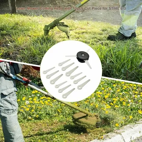 LONGZIMING Tête De Débroussailleuse Aluminium Tête De Coupe Herbe Universelle Pour Accessoires De Tondeuse À Gazon,avec 12 Pièces Coupées 4 LONGZIMING Tête De Débroussailleuse Aluminium Tête De Coupe Herbe Universelle Pour Accessoires De Tondeuse À Gazon,avec 12 Pièces Coupées – Image 2