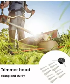 LONGZIMING Tête De Débroussailleuse Aluminium Tête De Coupe Herbe Universelle Pour Accessoires De Tondeuse À Gazon,avec 12 Pièces Coupées 10 LONGZIMING Tête De Débroussailleuse Aluminium Tête De Coupe Herbe Universelle Pour Accessoires De Tondeuse À Gazon,avec 12 Pièces Coupées -Débroussailleuse Soldes Magasin 47155527 4