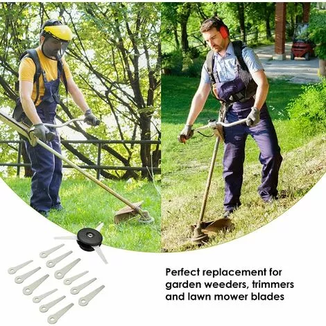 LONGZIMING Tête De Débroussailleuse Aluminium Tête De Coupe Herbe Universelle Pour Accessoires De Tondeuse À Gazon,avec 12 Pièces Coupées 7 LONGZIMING Tête De Débroussailleuse Aluminium Tête De Coupe Herbe Universelle Pour Accessoires De Tondeuse À Gazon,avec 12 Pièces Coupées – Image 5