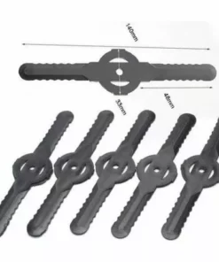 Betterlife Lot De 15 Lames De Coupe En Plastique Pour Débroussailleuse électrique Sans Fil Pour Tondeuse à Gazon -Débroussailleuse Soldes Magasin 48880894 3