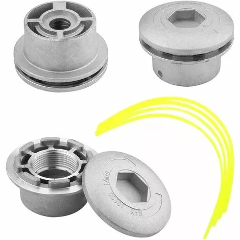 ECHOO Tête De Coupe, Universal Durable Têtes En Aluminium Tondeuse à Gazon Tête De Coupe De Cordes Herbe Débroussailleuse Accessoires, Vibration Est Petit/résistant à L'usure For Pelouse De Jardin 6 ECHOO Tête De Coupe, Universal Durable Têtes En Aluminium Tondeuse à Gazon Tête De Coupe De Cordes Herbe Débroussailleuse Accessoires, Vibration Est Petit/résistant à L'usure For Pelouse De Jardin – Image 4