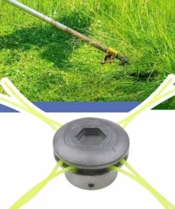 Tête De Débroussailleuse De Rechange Universelle En Aluminium Argenté Pour Débroussailleuse Avec Entretoises En Corde En Nylon Pour Jardin, Pelouse, Patio,Irisfr,1 Pcs