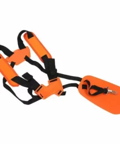 ELLE Tondeuse à Fronde - Tondeuse à Double Sangle Avec Sangle En Nylon Durable Réglable Pour Débroussailleuse Ou Jardinage, Orange