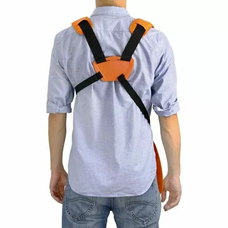 ELLE Tondeuse à Fronde - Tondeuse à Double Sangle Avec Sangle En Nylon Durable Réglable Pour Débroussailleuse Ou Jardinage, Orange 5 ELLE Tondeuse à Fronde - Tondeuse à Double Sangle Avec Sangle En Nylon Durable Réglable Pour Débroussailleuse Ou Jardinage, Orange – Image 3