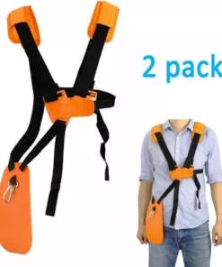 TINOR Lot De 2 Sangles D'épaule Réglables Pour Tondeuse à Gazon Avec Ceinture En Nylon Durable Pour Jardinage Ou Débroussailleuse Pour Débroussailleuse KM, STIHL FS (Orange) -Débroussailleuse Soldes Magasin 51246431 2