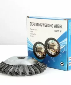 ZHUOXUAN Tête De Coupe De Coupe-Herbe, Brosse à Roue En Fil D'Acier Tête De Tondeuse à Gazon En Acier Tête De Rechange Pour Coupe-Bordures