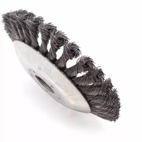 ZHUOXUAN Tête De Débroussailleuse Conique En Fil De Fer Noué Pour Tondeuse à Gazon - Plateau De Désherbage En Métal Pour Débroussailleuse (Diamètre Extérieur150mm, Trou Intérieur 25mm) 4 ZHUOXUAN Tête De Débroussailleuse Conique En Fil De Fer Noué Pour Tondeuse à Gazon - Plateau De Désherbage En Métal Pour Débroussailleuse (Diamètre Extérieur150mm, Trou Intérieur 25mm) – Image 2