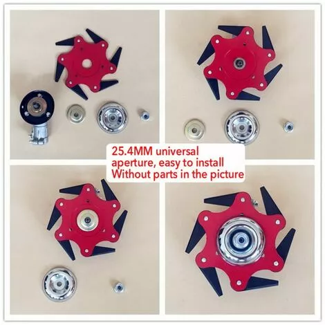 ZHUOXUAN Tête Faucheuse Fil Herbe Jardin Lame Droite De Débroussailleuse Pour Le Riz Paddy Jardin Cour Orchard 150MM 4 ZHUOXUAN Tête Faucheuse Fil Herbe Jardin Lame Droite De Débroussailleuse Pour Le Riz Paddy Jardin Cour Orchard 150MM – Image 2