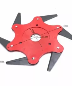 DONTODENT Tête De Débroussailleuse En Métal à 6 Dents - Tête De Tondeuse à Gazon De Jardin 2 Commandes - Noir, Lame Plate -Débroussailleuse Soldes Magasin 52570513 2
