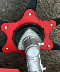 DONTODENT Tête De Débroussailleuse En Métal à 6 Dents - Tête De Tondeuse à Gazon De Jardin 2 Commandes - Noir, Lame Plate -Débroussailleuse Soldes Magasin 52570513 3