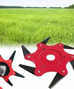 DONTODENT Tête De Débroussailleuse En Métal à 6 Dents - Tête De Tondeuse à Gazon De Jardin 2 Commandes - Noir, Lame Plate -Débroussailleuse Soldes Magasin 52570513 4