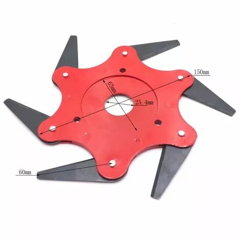 DONTODENT Tête De Débroussailleuse En Métal à 6 Dents - Tête De Tondeuse à Gazon De Jardin 2 Commandes - Vert, Lame Plate 4 DONTODENT Tête De Débroussailleuse En Métal à 6 Dents - Tête De Tondeuse à Gazon De Jardin 2 Commandes - Vert, Lame Plate – Image 2