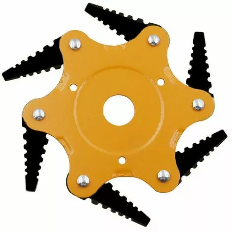 DONTODENT Tête De Débroussailleuse En Métal à 6 Dents - Tête De Tondeuse à Gazon De Jardin 2 Commandes - Vert, Lame Noire 3 DONTODENT Tête De Débroussailleuse En Métal à 6 Dents - Tête De Tondeuse à Gazon De Jardin 2 Commandes - Vert, Lame Noire