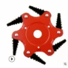 DONTODENT Tête De Débroussailleuse En Métal à 6 Dents - Tête De Tondeuse à Gazon De Jardin 2 Commandes - Lame Rouge, Noire -Débroussailleuse Soldes Magasin 52570742 1