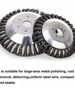 DECKON Tête De Coupe-herbe En Fil D'acier, 150+200mm, Tête De Coupe-herbe De Jardin à Bord Rond, Brosse De Désherbage, Tondeuse à Gazon, Outil De Jardin 9 DECKON Tête De Coupe-herbe En Fil D'acier, 150+200mm, Tête De Coupe-herbe De Jardin à Bord Rond, Brosse De Désherbage, Tondeuse à Gazon, Outil De Jardin -Débroussailleuse Soldes Magasin 52693700 3