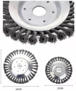 DECKON Tête De Coupe-herbe En Fil D'acier, 150+200mm, Tête De Coupe-herbe De Jardin à Bord Rond, Brosse De Désherbage, Tondeuse à Gazon, Outil De Jardin 11 DECKON Tête De Coupe-herbe En Fil D'acier, 150+200mm, Tête De Coupe-herbe De Jardin à Bord Rond, Brosse De Désherbage, Tondeuse à Gazon, Outil De Jardin -Débroussailleuse Soldes Magasin 52693700 5