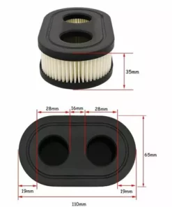 ECHOO Filtre à Air Pour Tondeuse à Gazon 2 Pcs Filtre à Air Pour Filtre à Pelouse Pour Moteur De Tondeuse à Gazon Filtre à Air Pour Moteurs Peut Remplacer L'ancien Filtre Tondeuse -Débroussailleuse Soldes Magasin 52975842 2